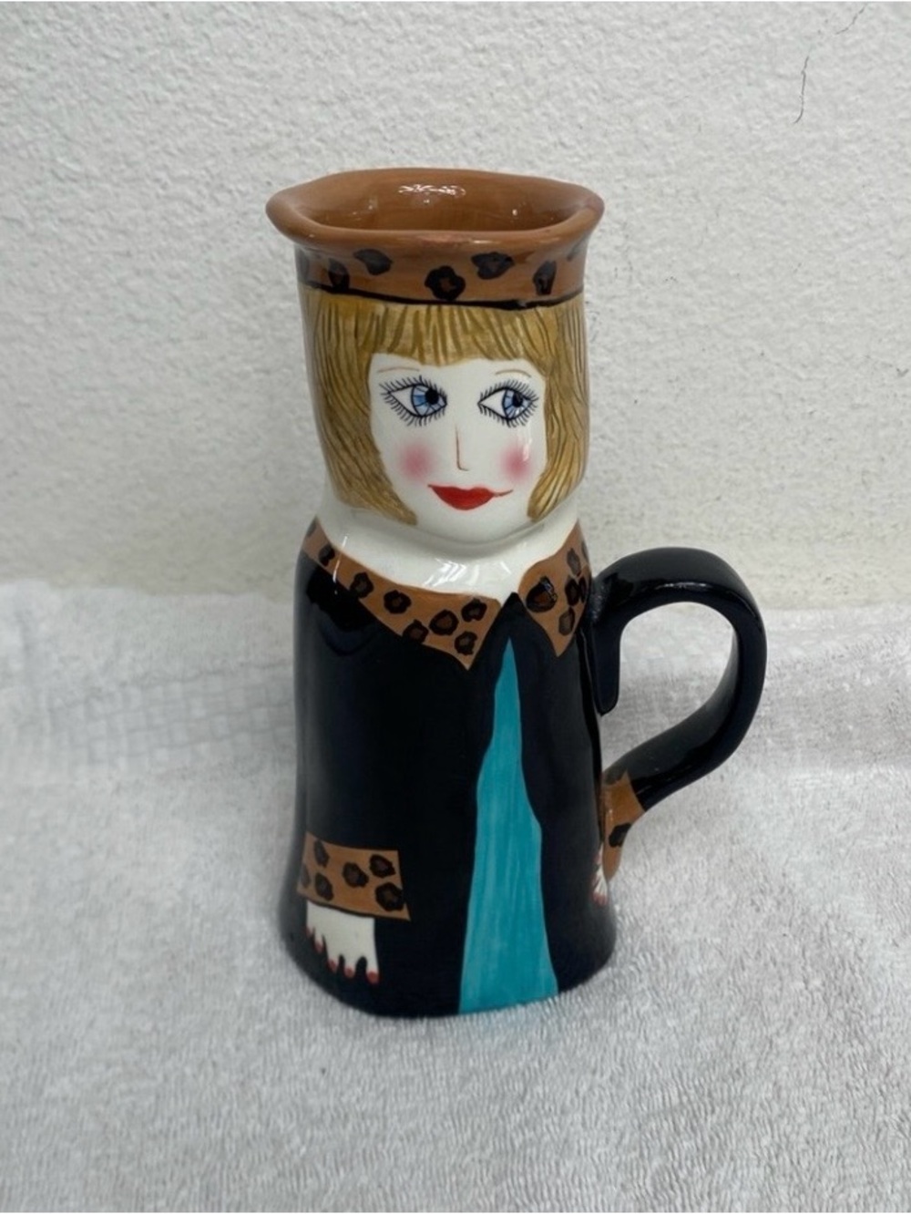 Bella Casa By Susan Paly By Ganz Brown Suzy Latte Tall Mug Farmhouse Maximalist